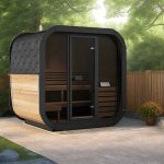 SaunaLife CL5G 4-Person Outdoor Cube Cabin Sauna - Image 2