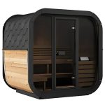 SaunaLife CL5G 4-Person Outdoor Cube Cabin Sauna