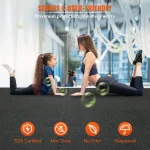 VEVOR 25 PCS 1/2 inch Thick Gym Floor Mats, 24" x 24" EVA Foam & Rubber Top Interlocking Workout Floor Mats with 100 sq.ft Coverage, Waterproof Exercise Puzzle Flooring for Gym - Image 4